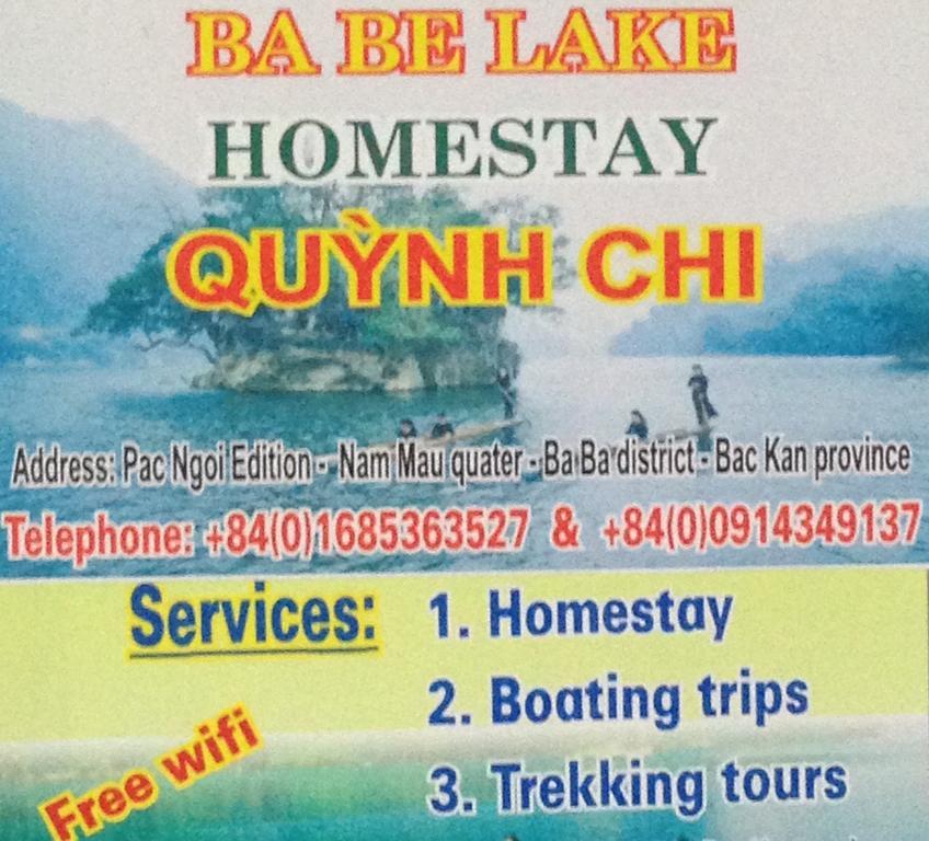 Ba Be Lake Homestay - Quynh Chi Екстериор снимка